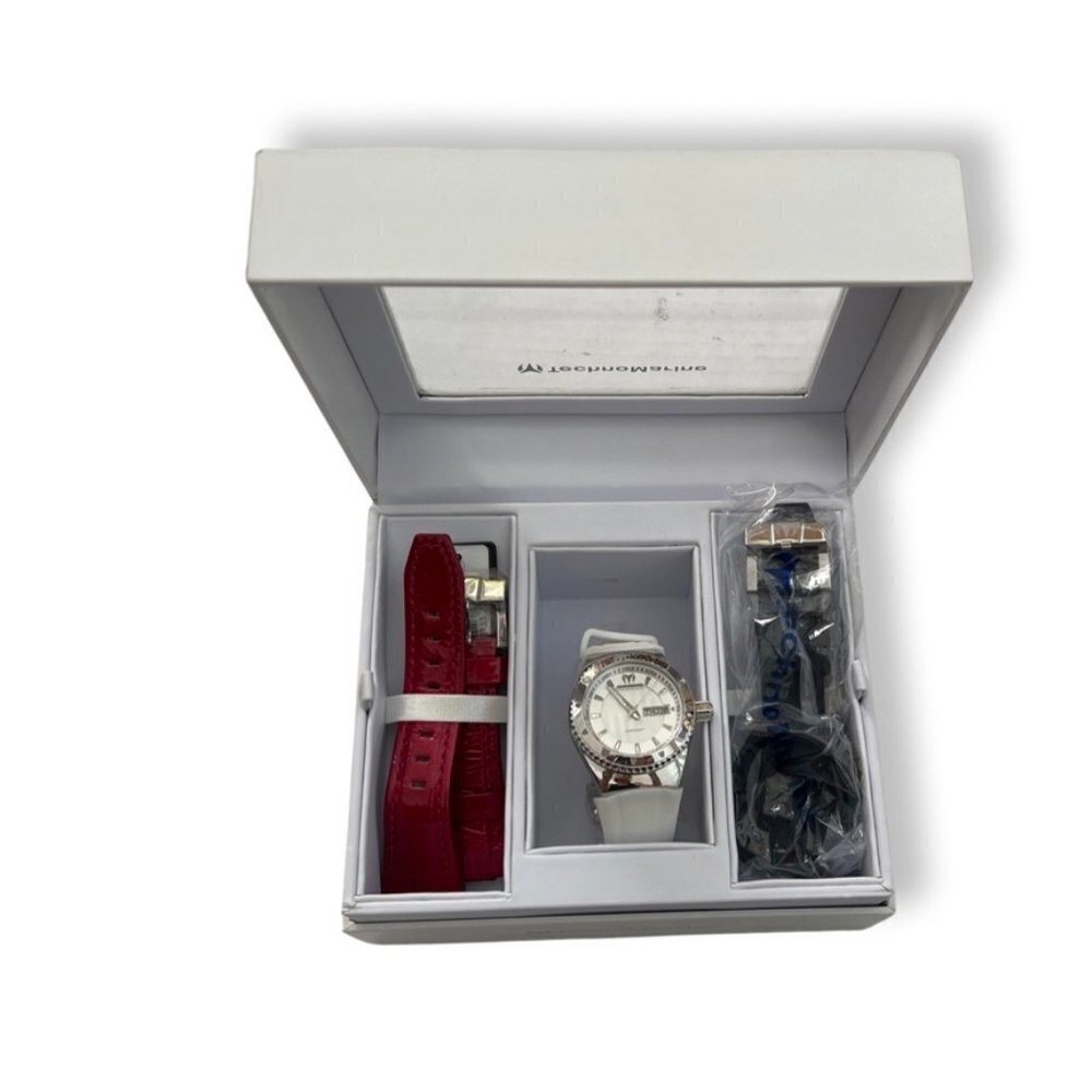 TechnoMarine Unisex 110045 Cruise Original 3 Hands Silver Dial Watch